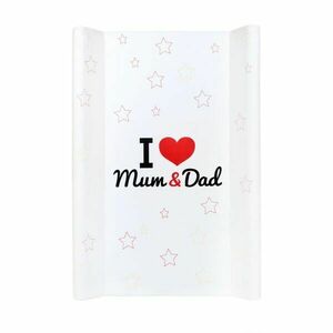 NEW BABY I LOVE MUM AND DAD Suport pentru schimbat, alb, mărime imagine
