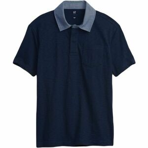 GAP CHAMBRAY POLO Tricou băieți, albastru închis, mărime imagine