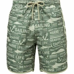 BUSHMAN GAO Pantaloni scurți de baie pentru bărbați, verde închis, mărime imagine