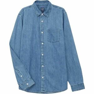 GAP V-LS DENIM Cămașă din denim pentru bărbați, albastru, mărime imagine