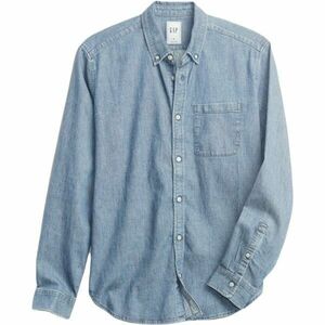 GAP FA21 DENIM Cămașă pentru bărbați, albastru deschis, mărime imagine