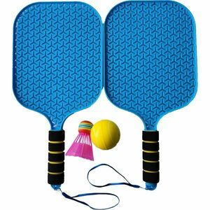 ADAR SET OF RACKETS WITH BALL AND SHUTTLECOCK Rachete cu minge și coș, albastru, mărime imagine