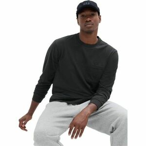 GAP ORIGINAL POCKET CREW Tricou de bărbați, negru, mărime imagine