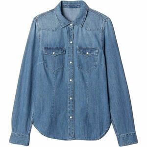 GAP V-DENIM WESTERN Cămașă damă, albastru, mărime imagine