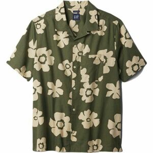 GAP SS LINEN Cămașă pentru bărbați, kaki, mărime imagine