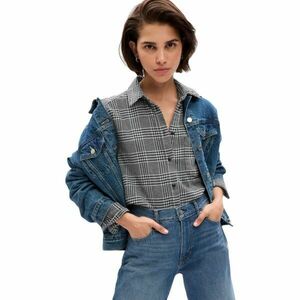 GAP BIG SHIRT Cămașă pentru femei, negru, mărime imagine
