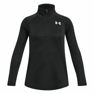 Under Armour TECH GRAPHIC 1/2 ZIP Tricou cu mâneci lungi pentru fete, negru, mărime imagine