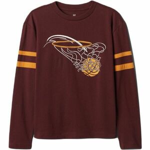 GAP V-LS VARSITY Tricou de băieți, vișiniu, mărime imagine
