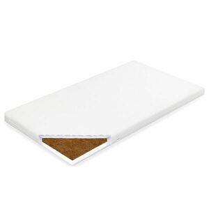 NEW BABY STANDARD 90 x 40 x 7 CM COCOS Saltea pentru copii, pentru leagăn, alb, mărime imagine