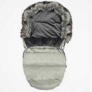 NEW BABY LUX FLEECE Sac de dormit de iarnă, gri, mărime imagine
