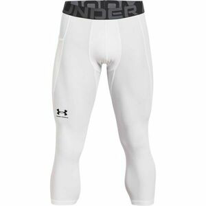 Under Armour HG ARMOUR 3/4 LEGGING Colanți de compresie 3/4 pentru bărbați, alb, mărime imagine