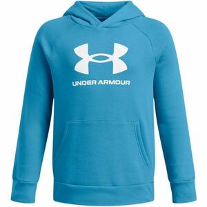 Under Armour RIVAL FLEECE BL HOODIE Hanorac de băieți, albastru deschis, mărime L imagine