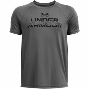 Under Armour SPLIT WORDMARK Tricou pentru băieţi, gri închis, mărime imagine