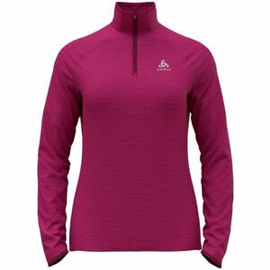Odlo W MIDLAYER 1/2 ZIP RUN EASYWARM Hanorac jogging femei, roz, mărime imagine