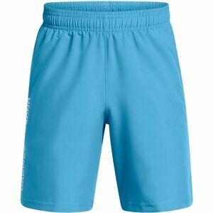 Under Armour WOVEN WORDMARK Pantaloni scurți băieți, albastru deschis, mărime S imagine