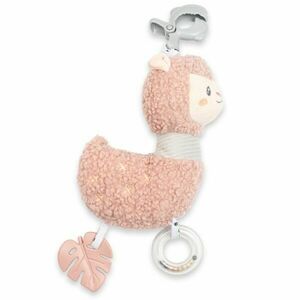 NEW BABY LAMĂ Jucărie educativă de pluș muzicală, somon, mărime imagine