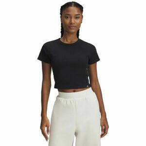 Under Armour RIVAL RIB BABY TEE Tricou de damă, negru, mărime L imagine