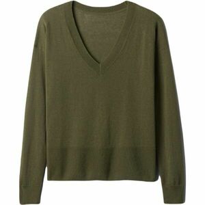 GAP LS LINEN SPLIT Pulover pentru femei, kaki, mărime imagine