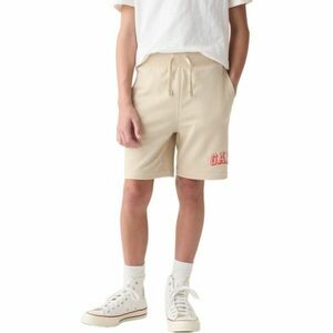 GAP V-FRCH FAM LOGO Pantaloni scurți de băiat, bej, mărime imagine