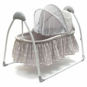 NEW BABY SWINGY Leagăn pentru copii cu melodii și temporizator, gri, mărime imagine