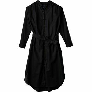GAP LINEN GATHERED VOLUME Rochie damă, negru, mărime imagine