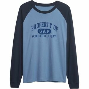 GAP LS LOGO RAGLAN Tricou bărbătesc, albastru deschis, mărime imagine