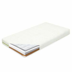 NEW BABY CLASSY 120 x 60 x 11 CM POHANKA-MOLITAN-KOKOS Saltea pentru copii, alb, mărime imagine