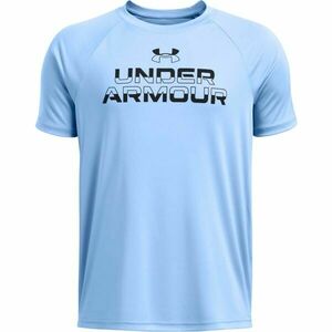 Under Armour SPLIT WORDMARK Tricou pentru băieţi, albastru deschis, mărime imagine
