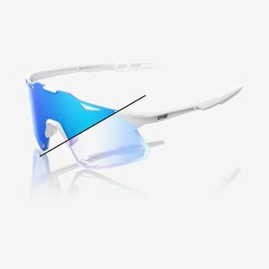 Ochelari de soare 100% Hypercraft, Bastille LE - Pearl White Glitter - Blue Mirror Photochromic imagine