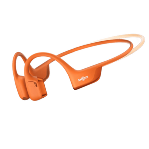Casti alergare wireless Shokz OpenRun Pro 2 Mini, Bluetooth, Conductie osoasa, Autonomie 12 ore, IP55 (Portocaliu) imagine