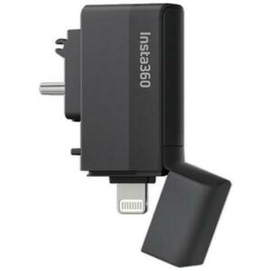 Cititor de carduri Insta360 CINSAAQ/C, USB-C, Lightning, pentru Insta360 One X3 (Negru) imagine