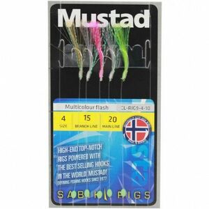 Taparina Mustad Multicolour Flash, 5buc (Marime Carlige: Nr. 4) imagine