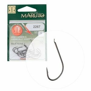 Carlige EnergoTeam Maruto 2267-BN, Black Nickel, 10buc/plic (Marime Carlige: Nr. 2/0) imagine