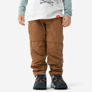 Pantalon Modulabil Drumeție la munte MH500 Maro Copii 2-6 ani imagine