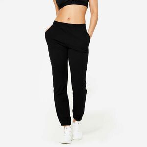 Pantalon de trening Regular 100 Fitness Negru Damă imagine