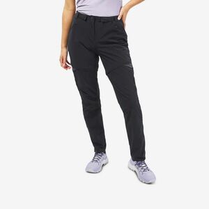 Pantalon Modulabil Drumeție la Munte MH550 Negru Damă imagine