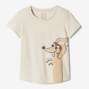 Tricou Bumbac 100 Baby Gym Bej Copii imagine