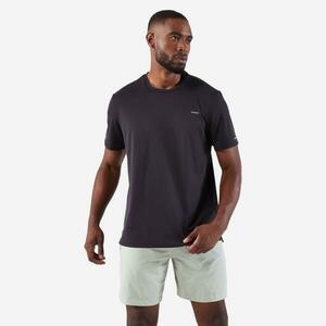 Tricou respirant alergare Jogging KIPRUN Run 500 Dry Negru Bărbați imagine