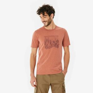 Tricou Drumeție NH100 Maro Bărbați imagine