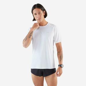 Tricou respirant alergare KIPRUN Run Alb Bărbați imagine