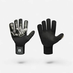 Mănuși Portar Fotbal F100 SUPERESIST Negru-Gri Adulți imagine