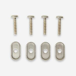 Set 4 șuruburi ST 6X30mm + Plăcuțe „anti-torsiune” strap-uri wing / windsurf imagine