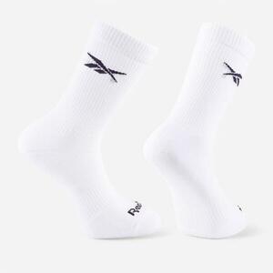 Set 3 perechi șosete mid Fitness Reebok Alb imagine