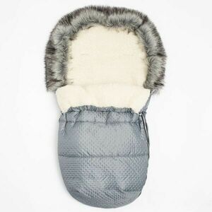 NEW BABY LUX WOOL Sac de dormi de iarnă, gri închis, mărime imagine