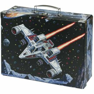 BAAGL PIXEL SPACE Servietă pliabilă de școală, negru, mărime imagine