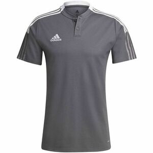 adidas TIRO21 POLO Tricou fotbal bărbați, gri, mărime imagine