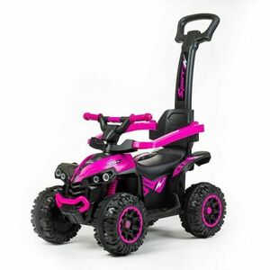 BABY MIX MEGA Mașinuță pentru copii cu bara de ghidare, roz, mărime imagine