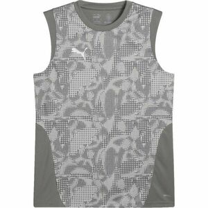 Puma TEAMCUP TRAINING SLEEVELESS JERSEY Maiou de antrenament bărbați, gri, mărime imagine
