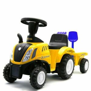 BABY MIX NEW HOLLAND Vehicul de împins tractor cu remorcă, galben, mărime imagine
