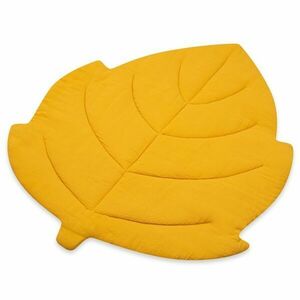NEW BABY LEAF Pătură de joacă din muselină, galben, mărime imagine
